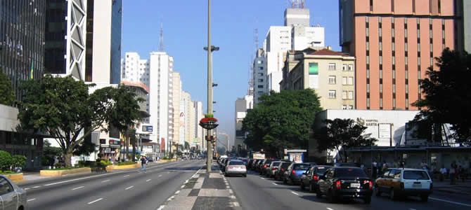 Paulista avenue Avenida Paulista financial and business center of