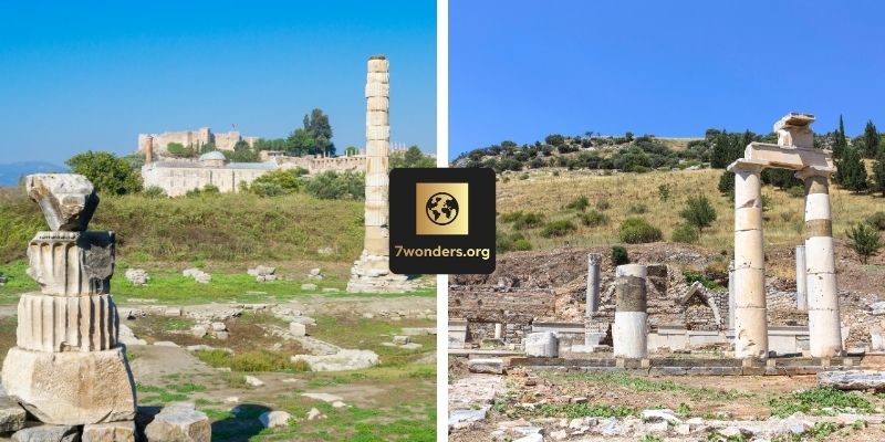 Photos of the modern day ruins of the Temple of Artemis
