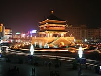 Night time in Xi’an City, China