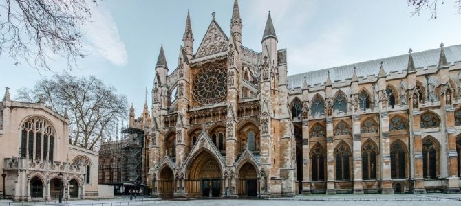 front view of Westminster Abbey